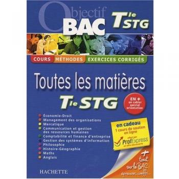 Toutes Les Matières Tle Stg