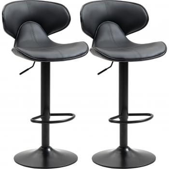 Adjustable Swivel Bar Stools Set of 2, Grey