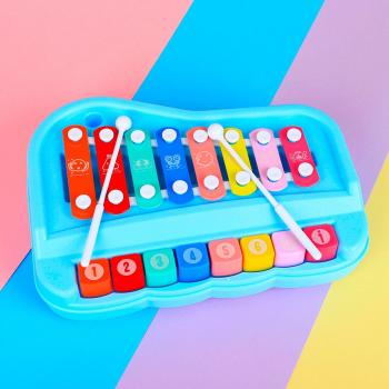 Xylophone en bois « Melodie Kids » – Kit complet : maillet sécurisé + cartes éducatives pour enfants