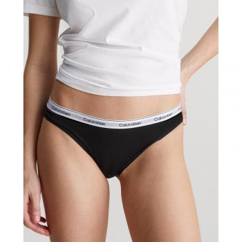 Calvin Klein 3P Low Rise Bikini Briefs Schwarz Baumwolle Small Damen