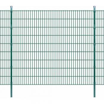 Set Recinzione Giardino Verde 5 Pannelli 2008x1830 mm