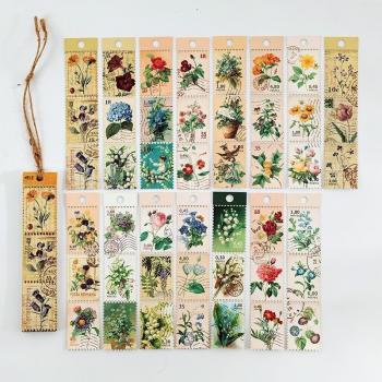 Vintage Postage Stamp Sticker Pack