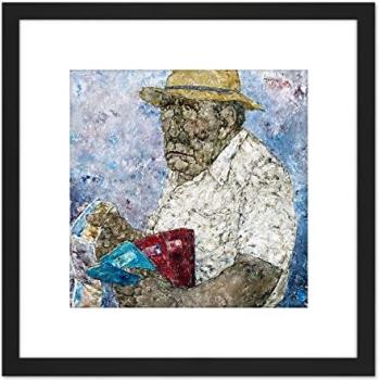 Akira Tanaka – “Le Touriste” – 8×8 Square Wall Art with Wooden Mount