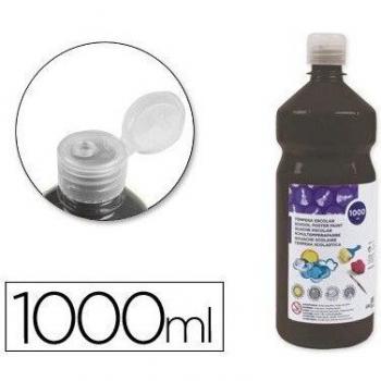 Papiers Scolaires Leader Tempera Liquide Noir 1000 ml