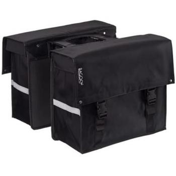 Bagoo Fietstas Bisonyl Dubbel Zwart 46L