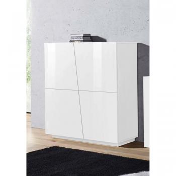 Aparador de Cocina DMORA Estilo Moderno 4 Puertas 120x43h126 cm