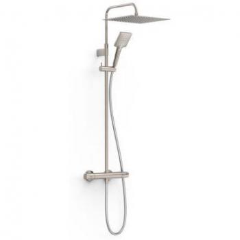 Ensemble Douche Thermostatique Mural Acier 19038702AC