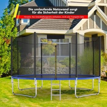 Costway Ø 427 cm Trampolin Sicherheitsnetz für Garten