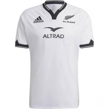 White/Black All Blacks Rugby Replica Mid‑size Away Shirt