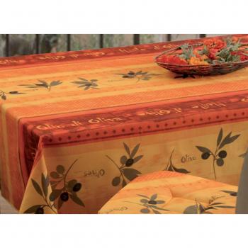 Nappe anti-taches Olivo Rouge – Rectangle 150 x 240 cm