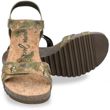 Panama Jack Damen Sandalen Kork Tejido Kaki 40 EU