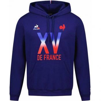 Cardigan con Cappuccio Le Coq Sportif XV Fr Francese Blu Rosso Bianco M