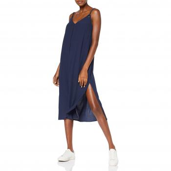 Vestido Tjw Midi de Hilfiger Denim, Azul (Black Iris 002), Large