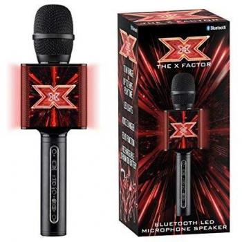 X Factor Wireless Karaoke Microphone Kids Bluetooth Speaker Mic with LED Lights