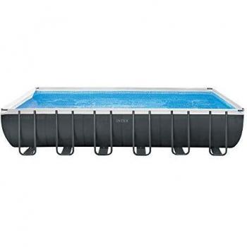 Intex piscina rettangolare 732x366x132 cm con scaletta e clorinatore a sale