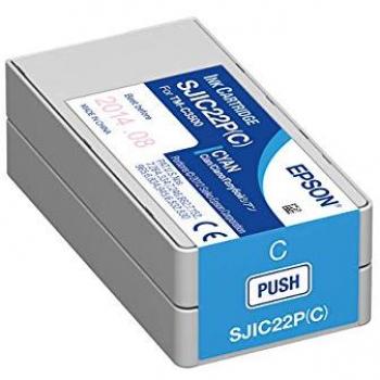 Remanufactured Cyan Ink Cartridge for Epson SJIC22P Printer