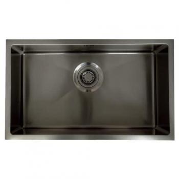 Lavello Luisa 76x45 vasca singola in acciaio gun metal