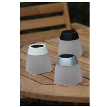 SunLumen Solar Tumbler Table Lights Set (12 pcs. in White, Grey, Black)