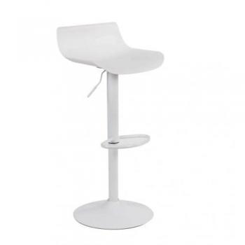Siège de Bar Réglable en Poly Blanc