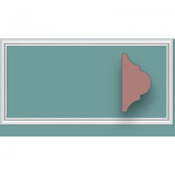 Cornice per Boiserie Bianca già Tagliata 50x100cm