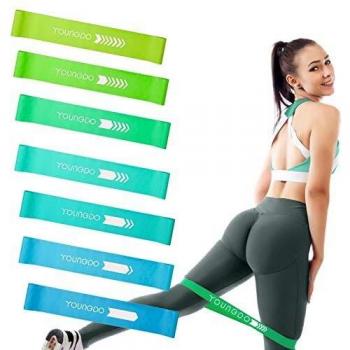 Lot de 7 Bandes de Résistance Élastiques YOUNGDO
