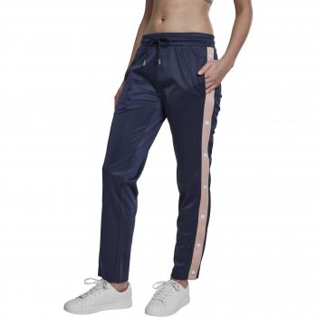 Urban Classics Damen Sporthose Ladies Button Up Track Pants, Navy
