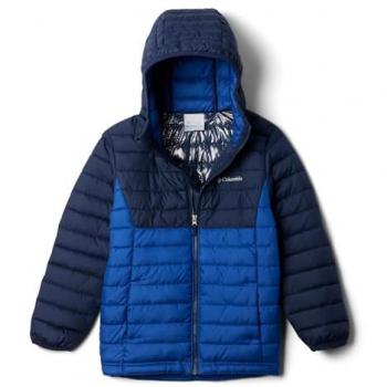 Doudoune Hooded Jacket Powder Lite II Bleue – Enfants Columbia