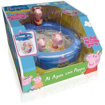 Bagnetto Peppa Pig con 2 Personaggi e Design Attaccoso