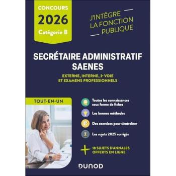 Concours Secrétaire administratif et SAENES 2026