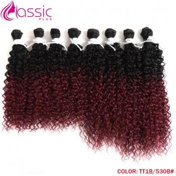 Mechas Afro Heat‑Shield 16‑20″ Rubio Negro