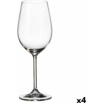 Juego de Copas Bohemia Crystal Clara 350 ml, 6 piezas, blanco