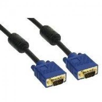 Kindermann Cavo VGA 5m D-Sub Nero Blu