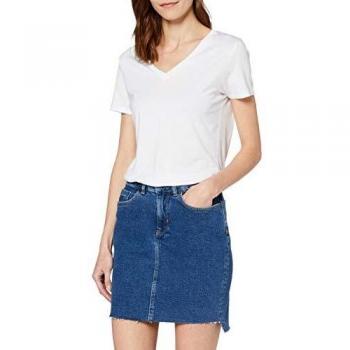 Superdry Denim Mini Skirt Jupe, Noir, Taille Fabricant: 42, Adulte