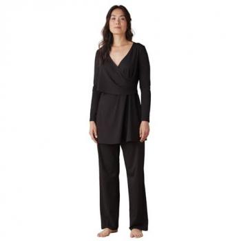 Ensemble 2 en 1 maternité : robe-tunique et pantalon noir ENVIE DE FRAISE