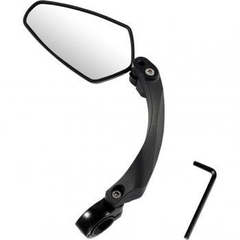 Espejo para Motocicleta/Bicicleta de Montaña/Scooter Eléctrico, Ángulos Ajustables, HD