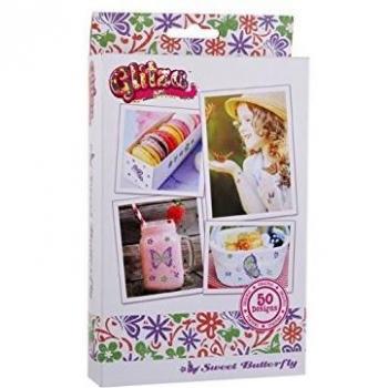 Glitter-Schmetterlingsbox: 50 bunte Designs – GL7613