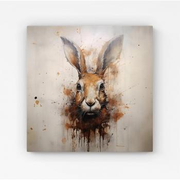 Watercolor Brown Hare Wall Art – 30”