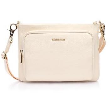 Mandarina Duck Crossover Bag aus echtem Rindsleder – 23 cm, Mellow Leather Almond