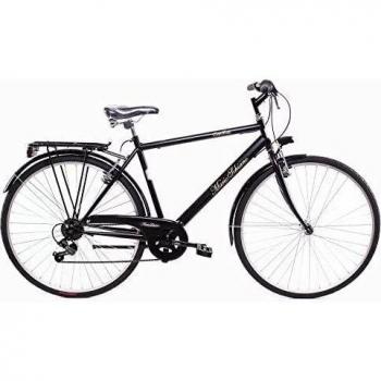 MARIO SCHIANO Bici Passeggino 28Uomo 7 Velocità Shimano Nera