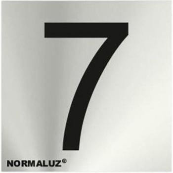 Plaque Adhésive Numéro 7 en Acier Inox 5cm