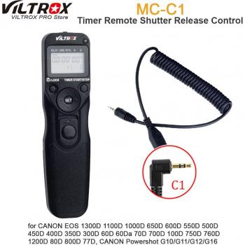 Viltrox LCD Timer Remote for Canon EOS Nikon Minolta Sony A7 Series