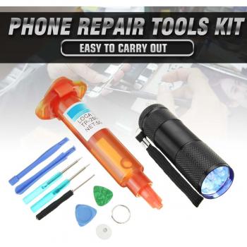 Kit de Reparación de Pantallas con Pegamento LOCA y Herramientas