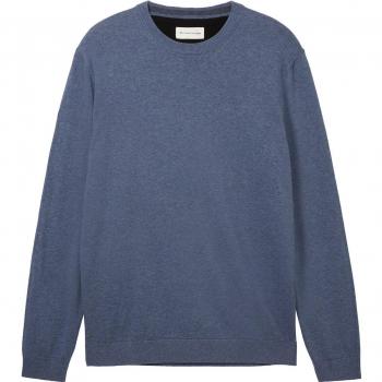 Pull col rond Tom Tailor bleu