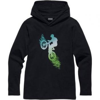 KIDSWORLD Biker Hoodie für Kids, Langarm, sportlicher Stil