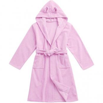 Bata de noche para niños y niñas con franja sólida