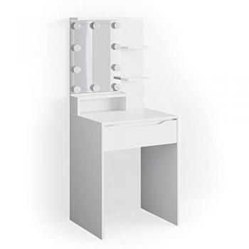 Vicco Coiffeuse, 60 cm, Ruben, Blanc, LED