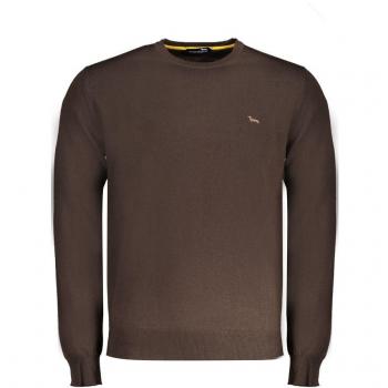 Harmont & Blaine Herrenpullover Braun mit Rundhalsausschnitt und Stickerei-Detail
