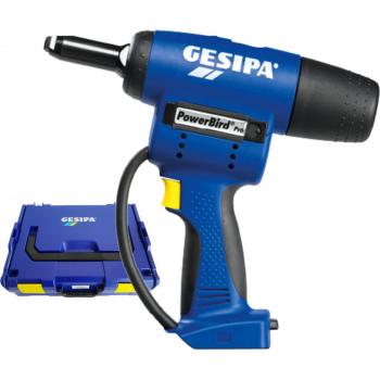 Gesipa L-Boxx : Poseur de rivets aveugles à accumulation PowerBird Pro Gold