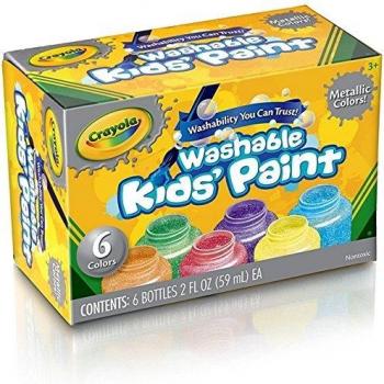 Crayola Metallic Kids' Paint Set, 6 Colors