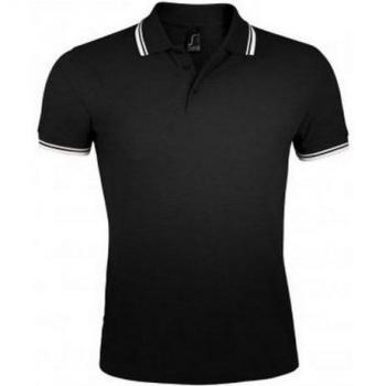 Polo corto ribete SOLS Pasadena para hombre M